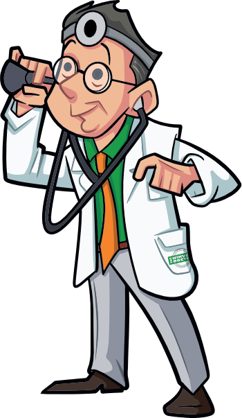 The Window Doctor cartoon character